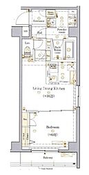 プレール・ドゥーク錦糸町5 1LDKの間取図画像