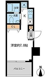 KDXレジデンス大島 ワンルームの間取図画像
