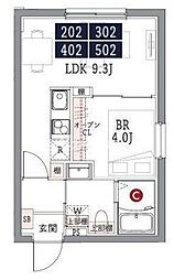 墨田区緑4丁目マンション 1LDKの間取図画像