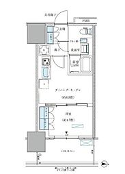 江東区大島4丁目マンション 1DKの間取図画像