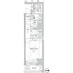 ブライズ亀戸ドゥエ 1Kの間取図画像