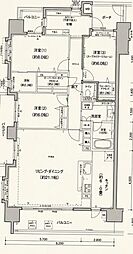 デュオヒルズつくば学園都市 3SLDKの間取図画像