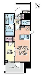 リビオメゾン勝どきnex 1LDKの間取図画像