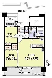 アプローズ那珂 2LDKの間取図画像
