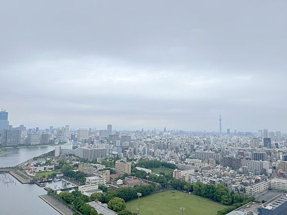 バルコニーから...