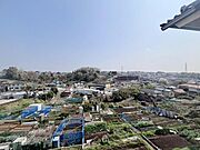 開放感のある眺望。季節による景色の変化を日常の生活と共に感じられます。