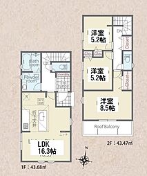 リナージュネクスジー深谷町第1期 新築一戸建て 1号棟