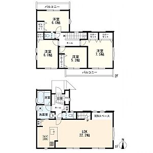 間取り:4LDK 間取り:4LDK