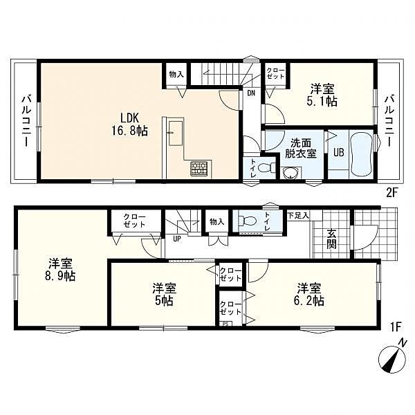 間取りを拡大表示