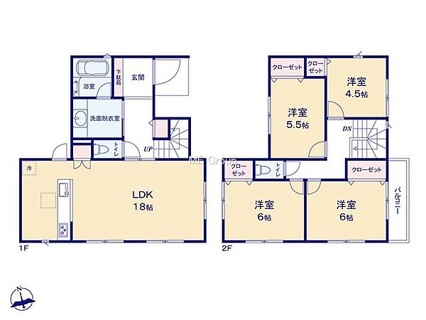 間取りを拡大表示