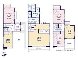 横浜市神奈川区松見町3丁目 新築戸建 全2棟 2号棟
