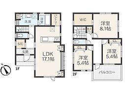 小田原市中新田 新築未入居戸建 全2棟 2号棟
