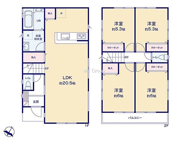 間取りを拡大表示