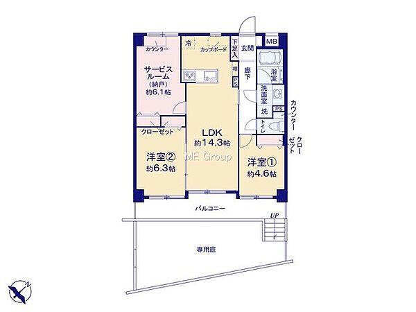 間取りを拡大表示