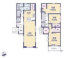 川崎市多摩区栗谷1丁目 新築戸建 全2棟 1号棟