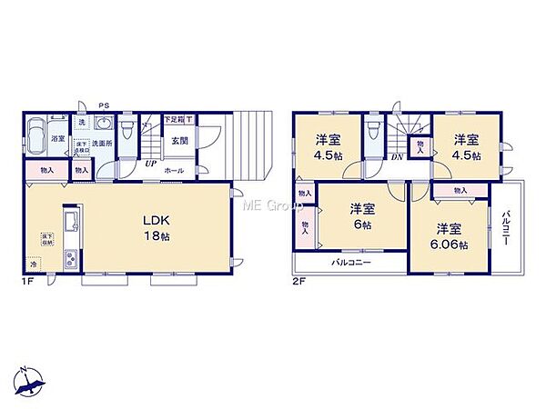 間取りを拡大表示