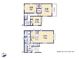 横浜市磯子区上中里町　新築戸建　全2棟　B号棟