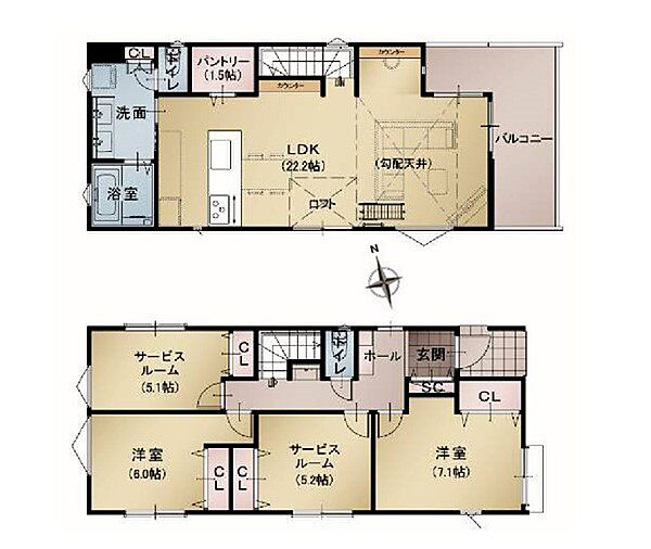 間取りを拡大表示