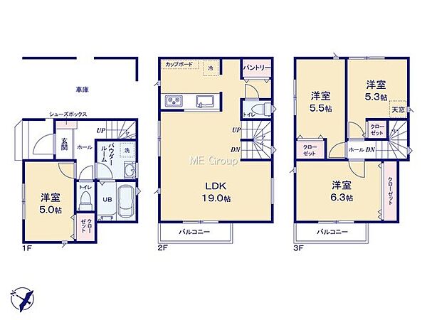 間取りを拡大表示