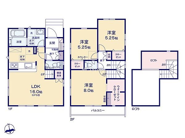 間取りを拡大表示