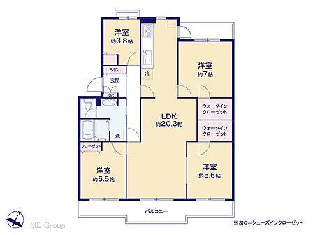 4LDK 間取り