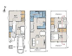 横浜市西区霞ヶ丘 新築戸建 全3棟 2号棟
