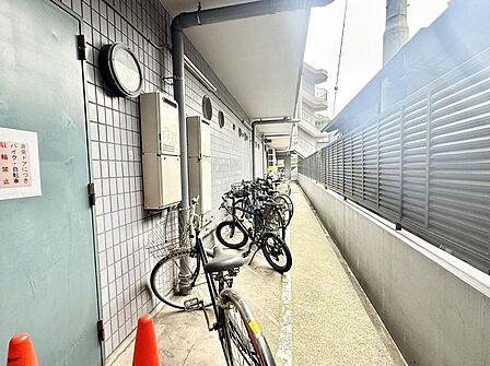 ■きちんと整備された駐輪場で、自転車の保管も安心です