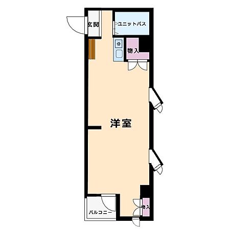 1R 間取り