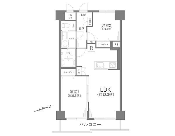 間取りを拡大表示