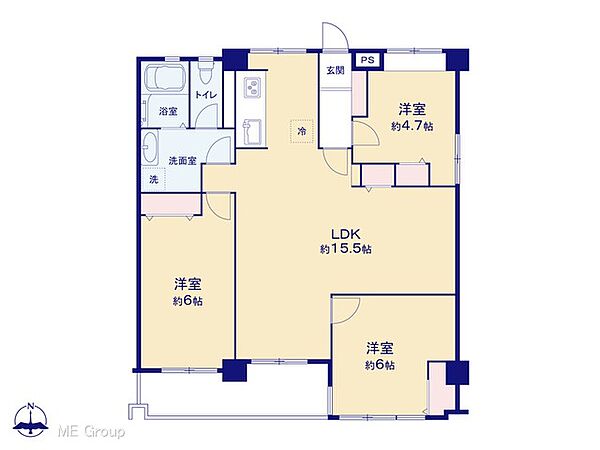 間取りを拡大表示