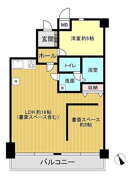 1LDK 間取り