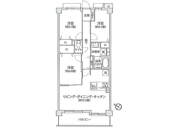 間取りを拡大表示