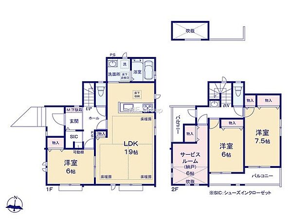 間取りを拡大表示