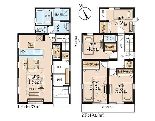 間取りを拡大表示