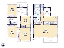 横浜市旭区南本宿町　新築戸建　全3棟　B号棟