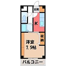 栃木県宇都宮市峰3丁目（賃貸マンション1K・3階・26.60㎡） その1