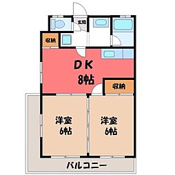 🉐敷金礼金0円！🉐東武宇都宮線 江曾島駅 バス16分 緑2丁目下...