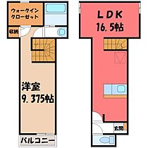 栃木県下都賀郡壬生町幸町3丁目（賃貸アパート1LDK・1階・57.55㎡） その2