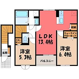 日光線 鹿沼駅 バス6分 緑町3丁目下車 徒歩19分