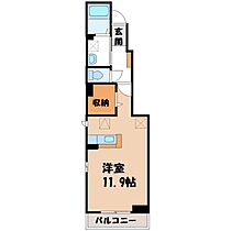 栃木県鹿沼市下田町2丁目（賃貸アパート1R・1階・32.94㎡） その2