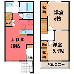 🉐敷金礼金0円！🉐東武宇都宮線 西川田駅 徒歩68分