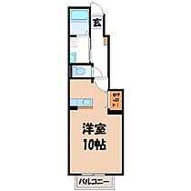 栃木県宇都宮市雀宮町（賃貸アパート1K・1階・32.90㎡） その2