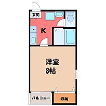 栃木県宇都宮市今泉2丁目（賃貸マンション1K・4階・27.93㎡） その2