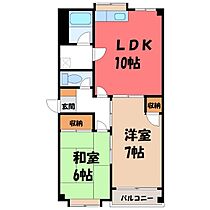 栃木県宇都宮市若松原2丁目（賃貸アパート2LDK・2階・52.17㎡） その2