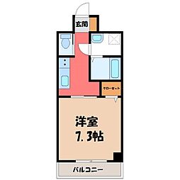 間取図画像 1K