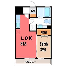 間取図画像 1LDK