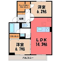間取図画像 2LDK