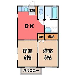 間取図画像 2DK