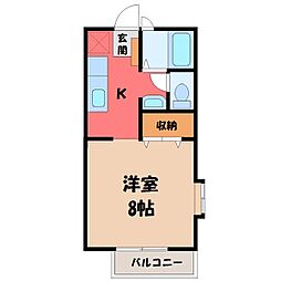 間取図画像 1K