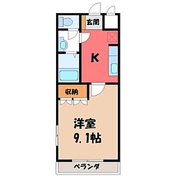 間取図画像 1K